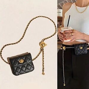 French Style Mini Lightweight Crossbody 

Quilted Belt Bag